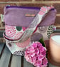 Abstract Mauve Circles Crossbody Bag - Image 1