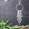 Silver Fringe Tassel Necklace