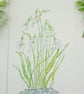 Snowdrop hand-painted original watercolour painting  - Image 3