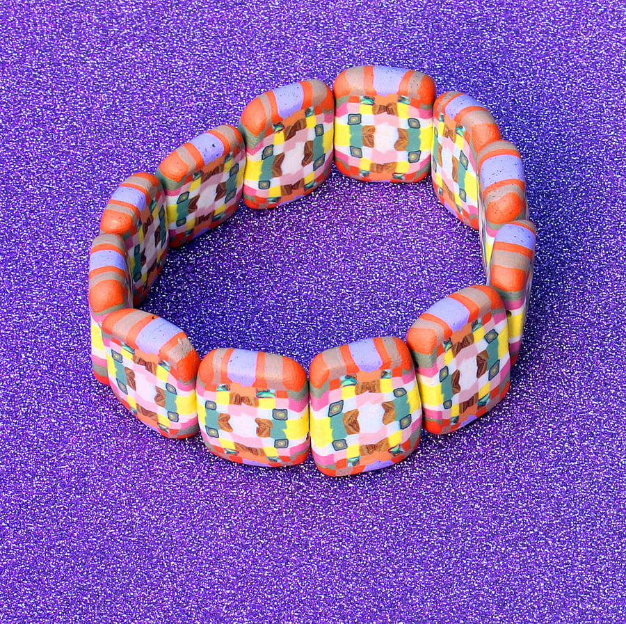 Modern Artisan Style - Hand Crafted Bead Bracelet - Unique, Original Jewellery