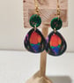 Jungle vibes pebble earrings - Image 1