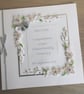Quilled handmade diamond 60th wedding anniversary card, personalised