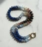 Blueberry Pecan Pie Hand Knotted Beaded Gemstone Necklace - Image 9