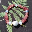 Gemstone bracelet - Strawberry quartz