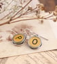 Initial Earrings; Personalised Antique Typewriter Key Jewellery for a Writer - Image 1