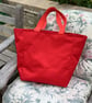 Lovely red water resistant bag, shoulder straps, reinforced base. - Image 10