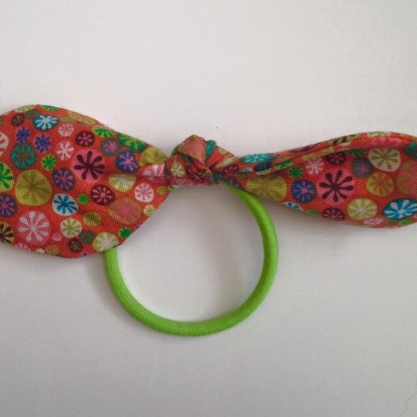 Handmade Fabric Bow Hairband Hair Band polka dot patterned floral