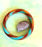 Handmade Bangle - Funky Chevrons - Polymer Clay Chunky Bangle - Hand Crafted - Image 3