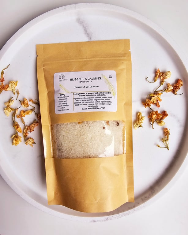 JASMINE & LEMON BATH SALTS 300G