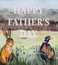 Happy Father's Day card.  'One Morning In The Paddock greeting card.