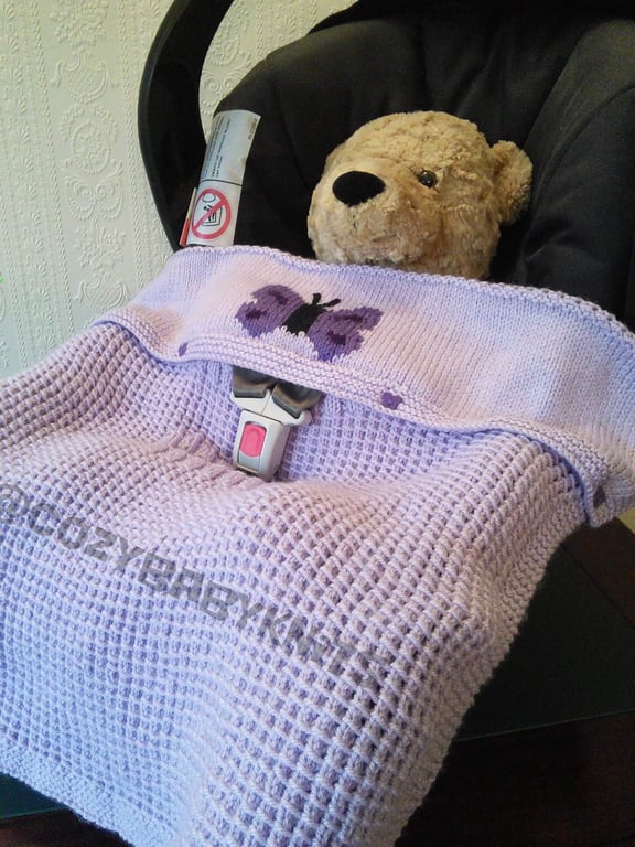 FIRST SIZE BABY CAR SEAT BLANKET
