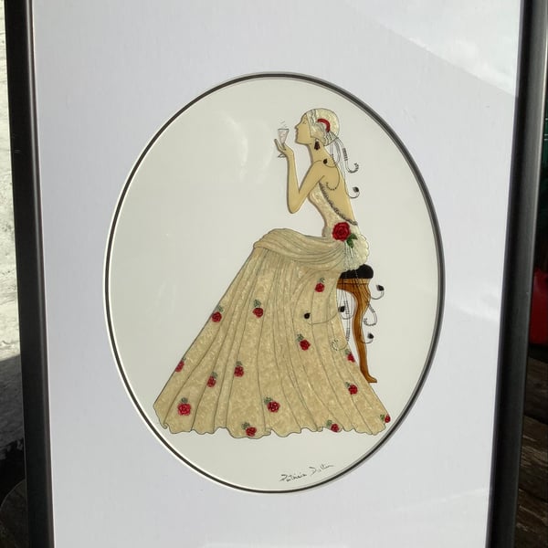 Art Deco Lady on Stool and Art Deco Flapper.