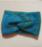 HAND KNIT Ladies Azure Seas Headband