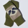 Sloth Knit Fingerless Gloves