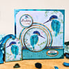 Kingfisher Keepsake Birthday Card & Gift Tag For A Special Friend With Verse