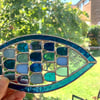 Stained Glass Fishy Suncatcher - Handmade Hanging Window  Decoration 