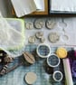 Handmade Ceramic Echinacea brooch, Hand Made Pottery Badge - Image 8