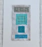 Colourful Combinations Grey Turquoise Handstitched Geometric Art Pictures - Image 10
