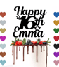 16th Birthday Cake Topper, Happy 16th Birthday Cake Topper, Custom Cake Topper
