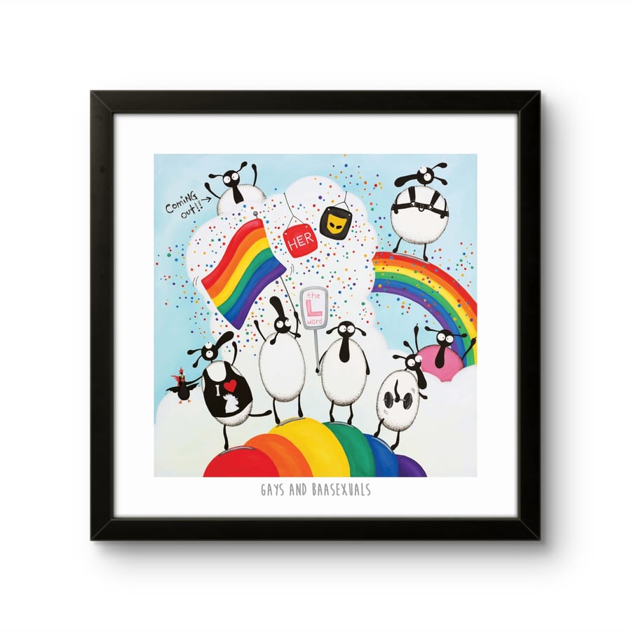Gays And Baasexuals - 10" print