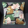 50s Vintage Fabric Bold Leaf Cushion