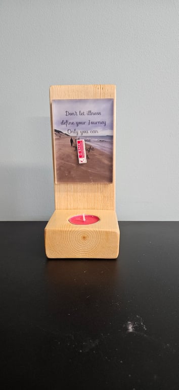 Tealight holder with Inspirational quote