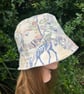 Reversible bucket hat - Cream cotton - upcycled  - Image 2
