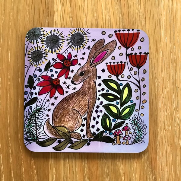 Coaster-table ware-countryside-hare coaster