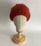 SLOUCH HAT  with pom-pom .'Delphine' . Wool blend .Russet .Tweed. - Image 6