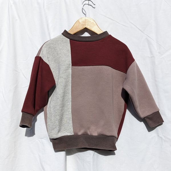 Upcycled kids jumper 1-2 years 