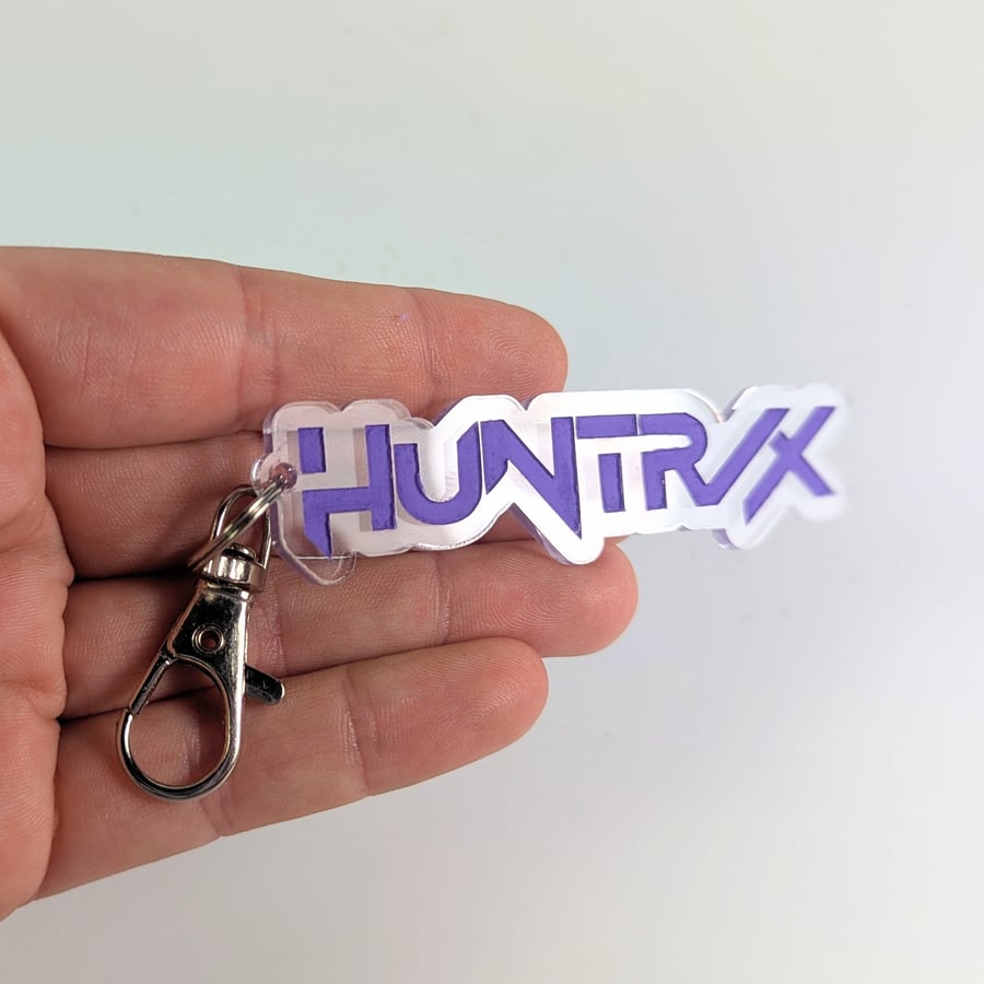 Huntrix Kpop Demon Hunters keyring acrylic, kpop film, korean anime keychain