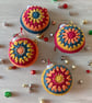 Crochet Christmas Baubles Set of 4 - Autumnal Colours - Tree Decorations