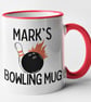 Personalised Bowling Mug - Customised Name Text Personalised Gift Present - Image 5