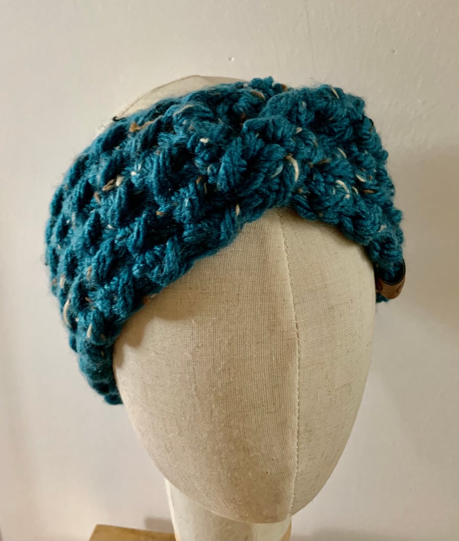 Crocheted ear warmer or headband
