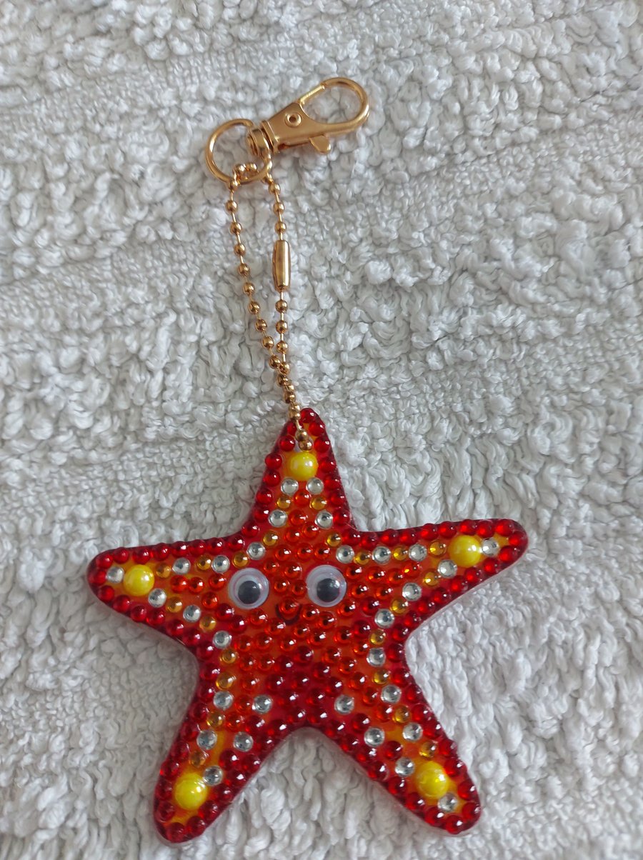 sealife keychain starfish