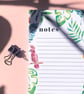 Tropical Lined Notepad, To Do List Pad - Image 3