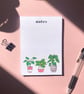 House Plants Notepad A6 - Image 1