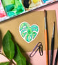 Monstera Leaf Sticker - Eco Friendly Tropical Plant Stickers - Image 2