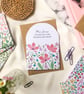 Thank You Teacher Card - Thanks For Helping Me Grow Greetings Card - Image 1