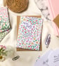 Floral New Baby Card - Gender Neutral, Baby Girl - Image 1