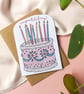 Congratulations Celebration Cake Card - Image 1