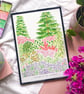 Autumn Art Print A3, Autumnal Garden A4 - Image 1