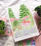 Autumn Art Print A3, Autumnal Garden A4 - Image 4