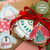 Christmas Jumper Gift Tags Retro Xmas Pack of 5 Tags Christmas Present Labels