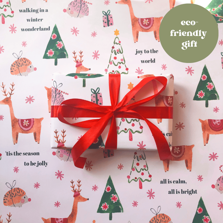 Wrapping Paper Reindeer, Set of 3 for Christmas, Wrap Gifts Beautifully,  Christmas Gift Wrap, Gift Wrapping, Wrapping Paper 