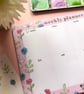 Floral A4 Weekly Planner - Wildflowers, Female Stationery, Day of the week plan - Image 3