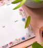 Floral A4 Weekly Planner - Wildflowers, Female Stationery, Day of the week plan - Image 4