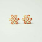Christmas Biscuit Snowflake stud earrings