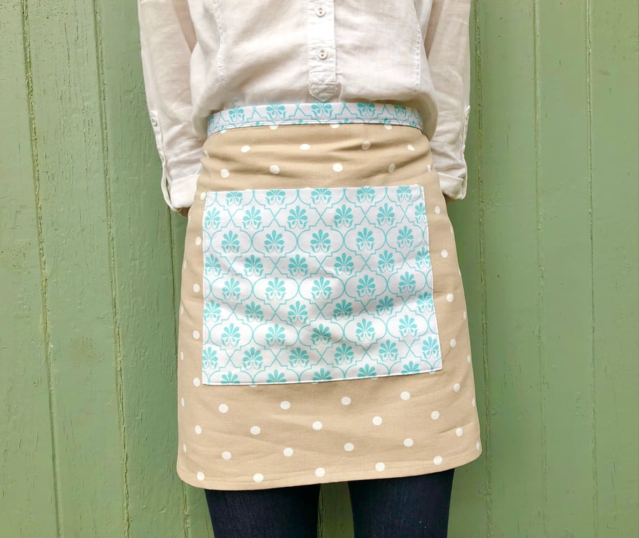 Polka Dot Half Apron