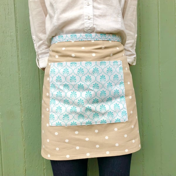Polka Dot Half Apron